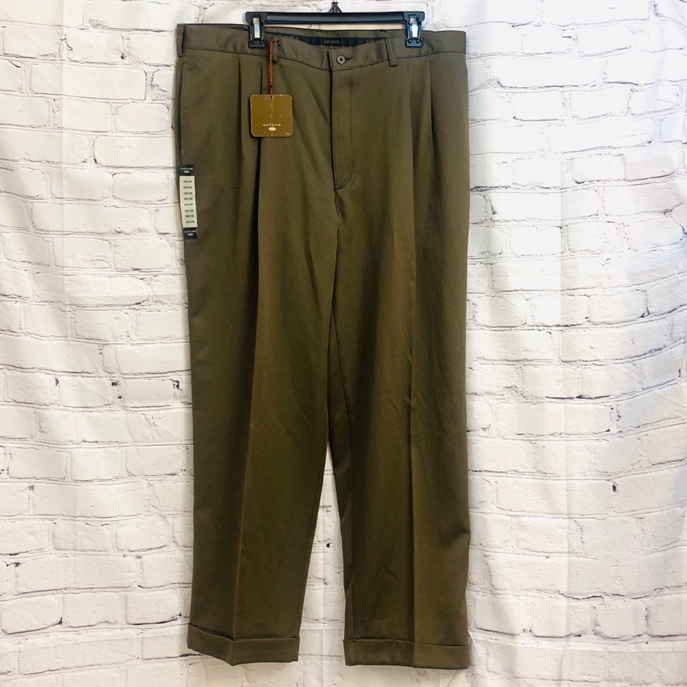 Savane Brown Dress Pants - 40W x 30L - Picture 2 of 6